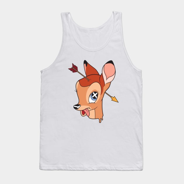 Bambi Head Tank Top by Woah_Jonny